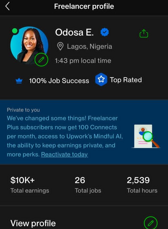 Upwork Profile